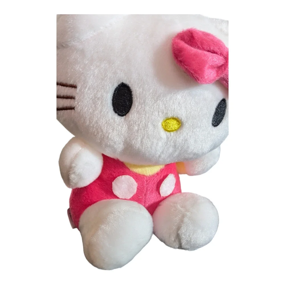 Cute Little Kitten Soft Plushie - Pink Bow/Body-Cuddly Kitty - About 8 in NWOT